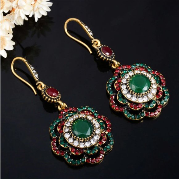 Jewelry - Turkish Bohemian Crystal Earrings